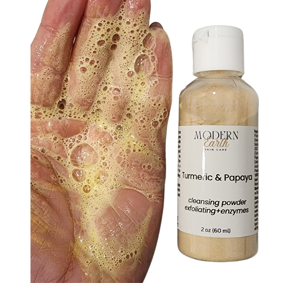 Turmeric Enzyme Powder-to-Foam Cleanser – Brighten & Purify