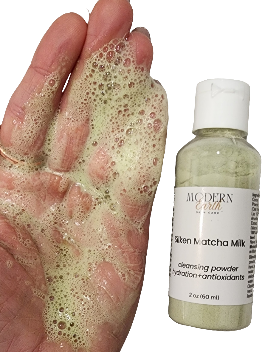 Silken Matcha Milk Powder-to-Foam Cleanser – Hydrate & Sooth