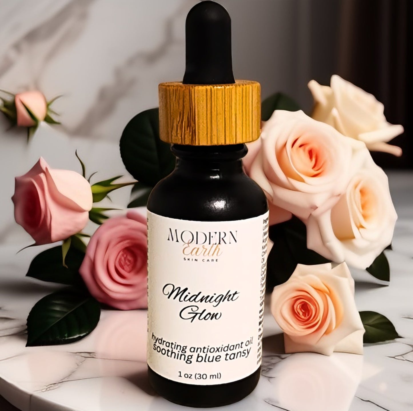 Midnight Glow Face Oil – Blue Tansy & Antioxidants for Calm, Radiant Skin