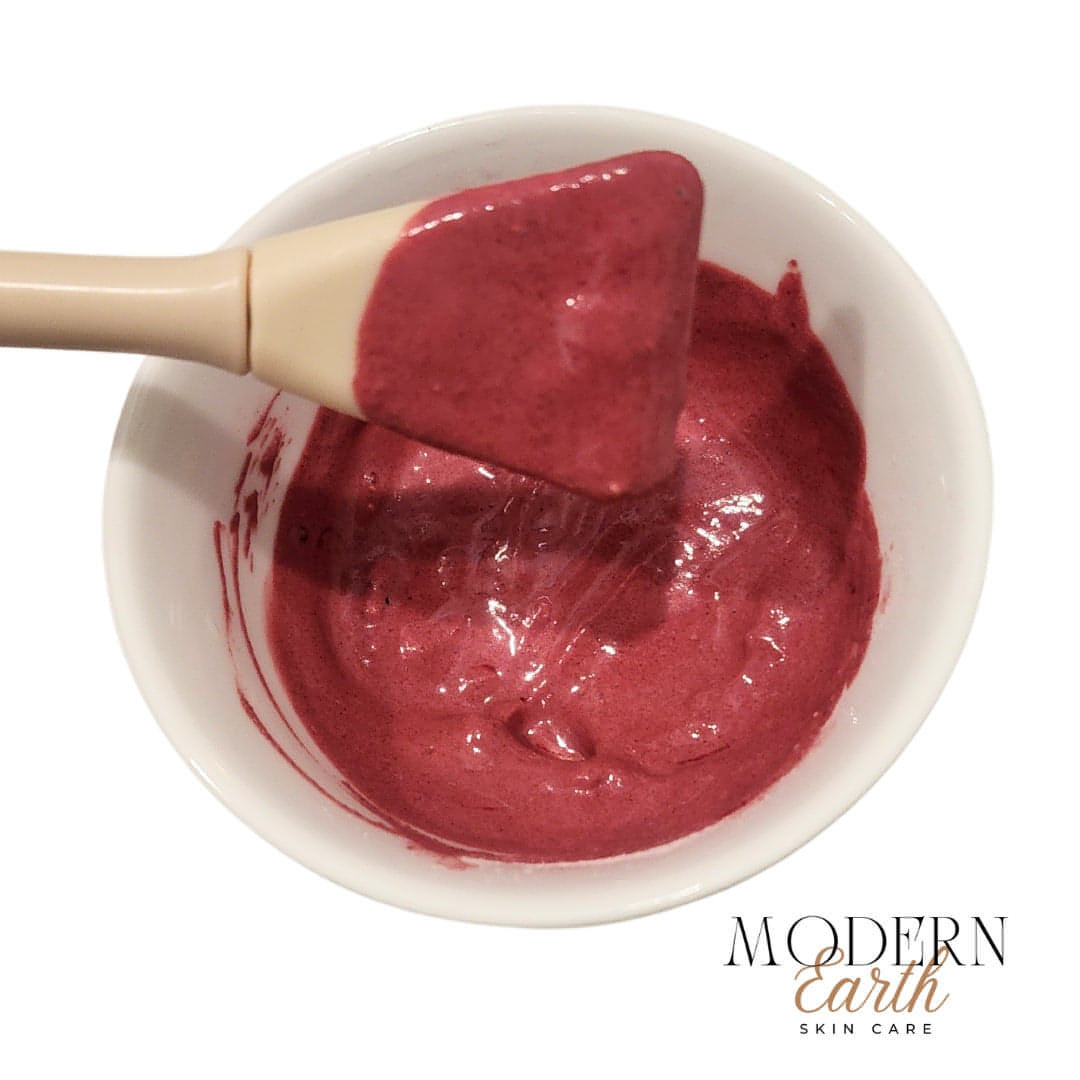 Exfoliating & Soothing Botanical Clay Face Mask | Hibiscus Rose Powder Mask