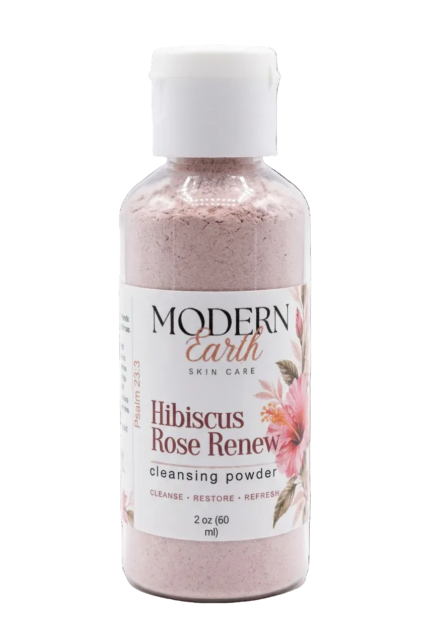 Botanical Enzyme Powder Cleanser | Hibiscus Rose Renew Cleanser |Balance & Restore