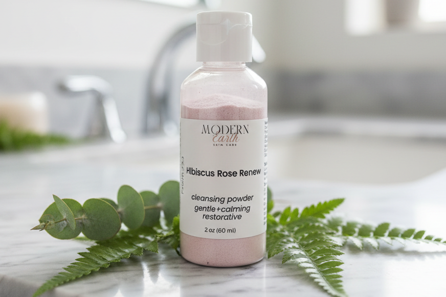 Hibiscus Rose Renew Powder-to-Foam Cleanser – Balance & Restore