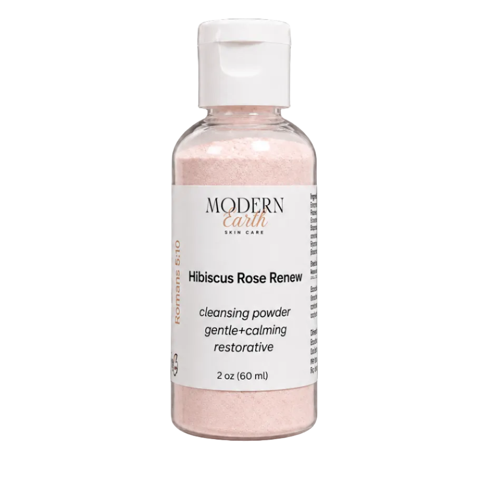 Botanical Enzyme Powder Cleanser | Hibiscus Rose Renew Cleanser |Balance & Restore