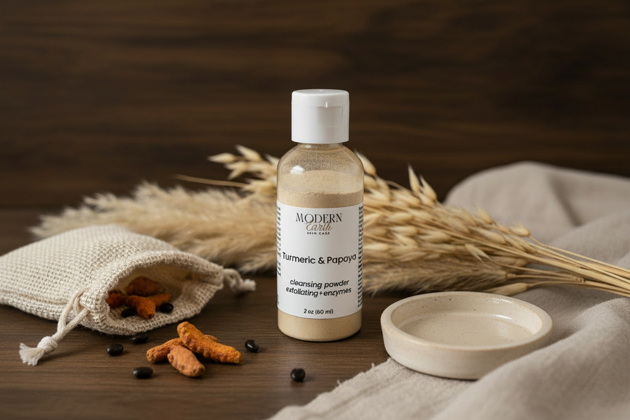 Turmeric Enzyme Powder-to-Foam Cleanser – Brighten & Purify