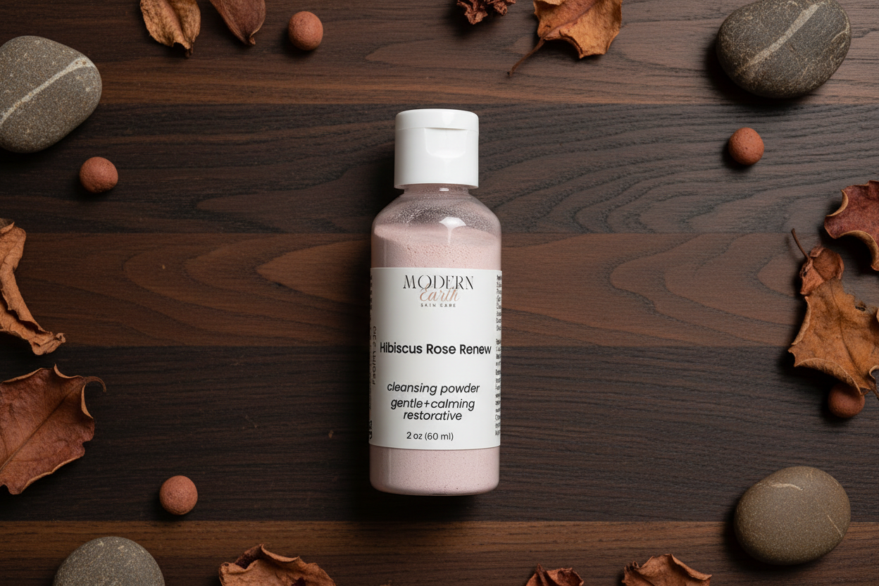 Hibiscus Rose Renew Powder-to-Foam Cleanser – Balance & Restore