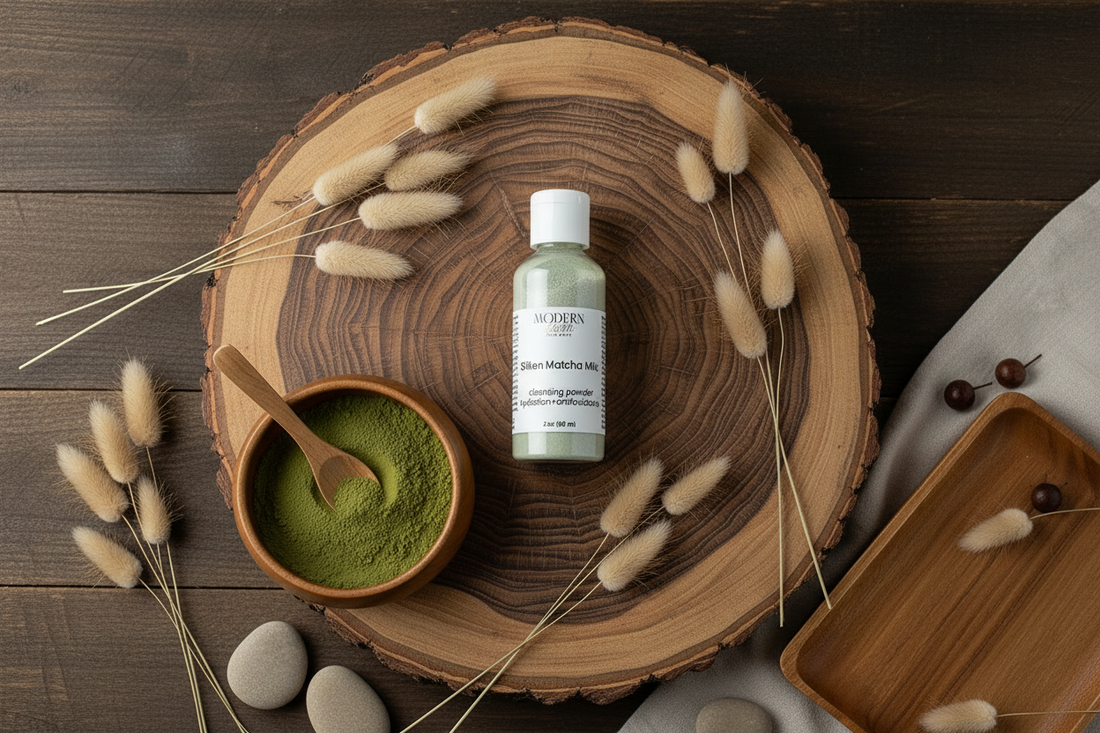 Silken Matcha Milk Powder-to-Foam Cleanser – Hydrate & Sooth